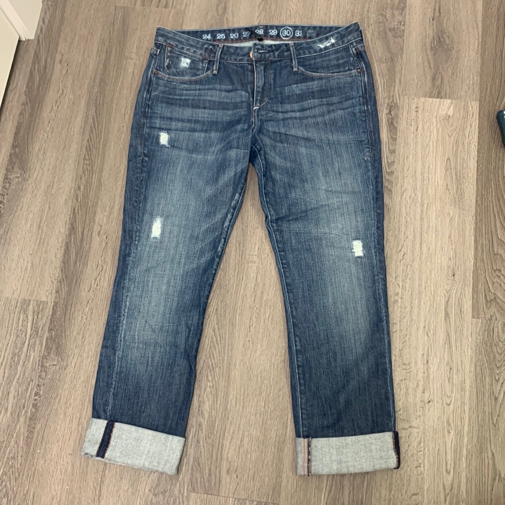 Ernest Sewn cropped style cuffed jeans - size 30